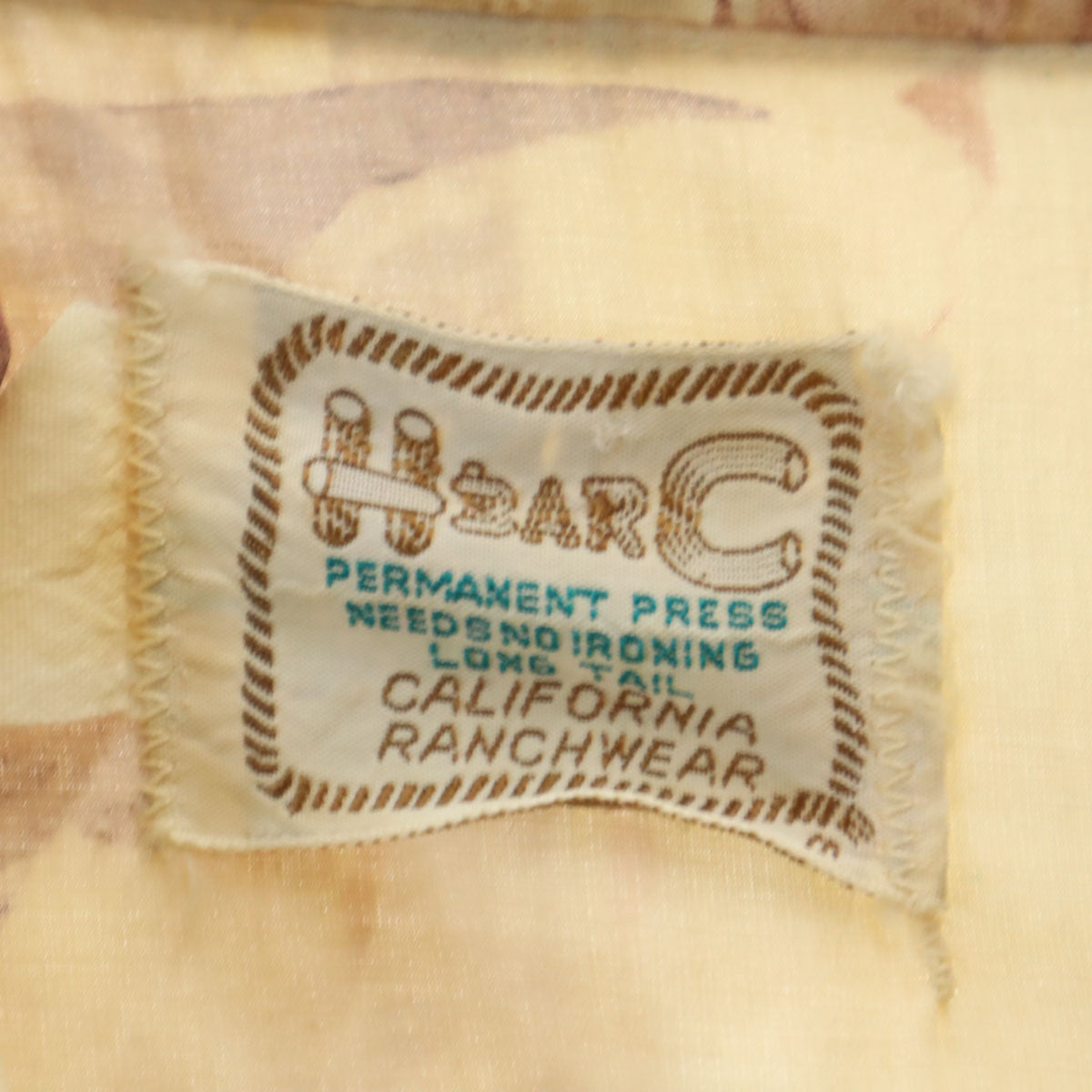 H BAR C エイチバーシー 70s ヴィンテージ 長袖 ウエスタンシャツ ベージュ メンズ