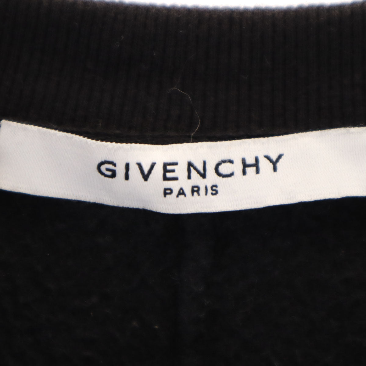 GIVENCHY ジバンシィ 15AW マリア 長袖 スウェット トレーナー ブラック 裏起毛 メンズ