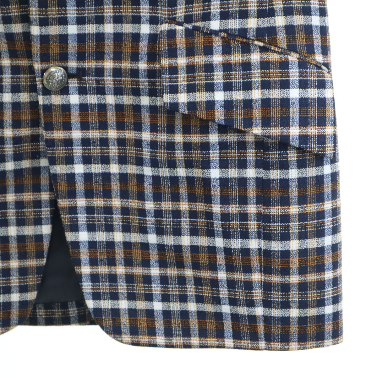 JC PENNEY ジェーシーペニー 80s ヴィンテージ ユニオンチケット チェック柄 テーラードジャケット ブラウン メンズ