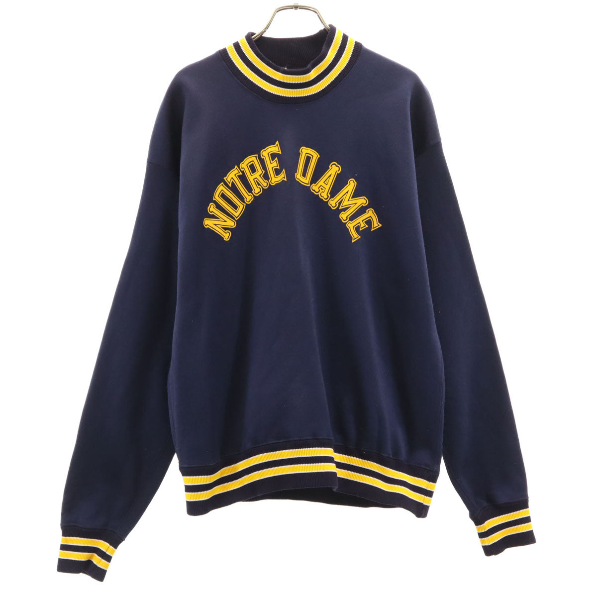 Champion products チャンピオンプロダクツ 60s 70s USA製 ヴィンテージ プロダクツタグ NOTRE DAME 長袖 トレーナー L ネイビー 裏起毛 メンズ