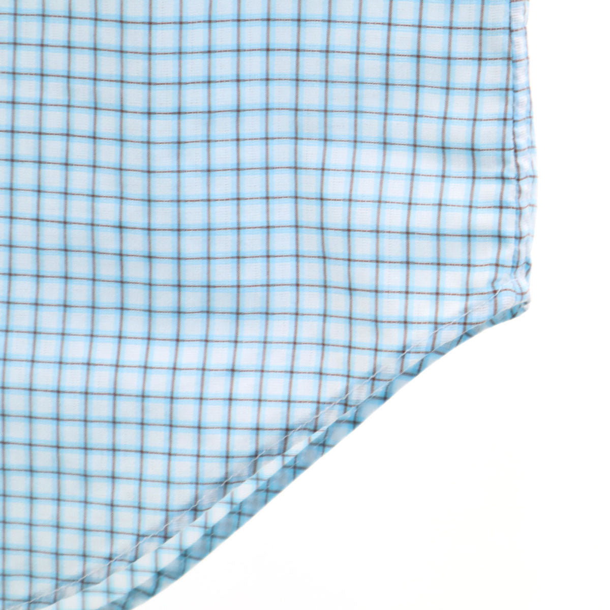 アルマーニ コレッツィオーネ 長袖 コットンシャツ 41 ブルー系 メンズ