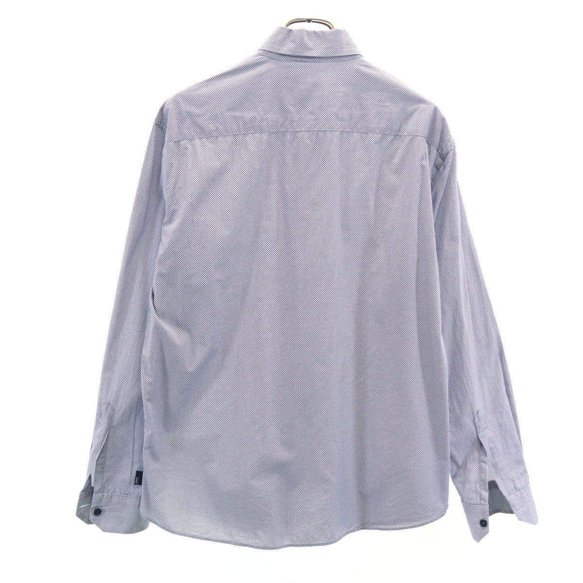 アルマーニ コレッツィオーネ 長袖 コットンシャツ L ブルー系 メンズ