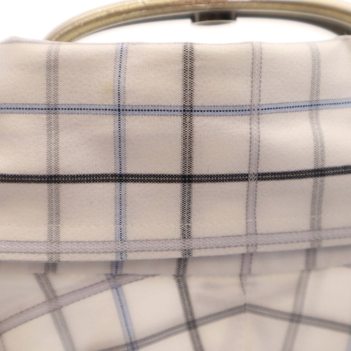 BURBERRY LONDON バーバリーロンドン 日本製 チェック柄 半袖 ボタンダウンシャツ M ホワイト 三陽商会 メンズ