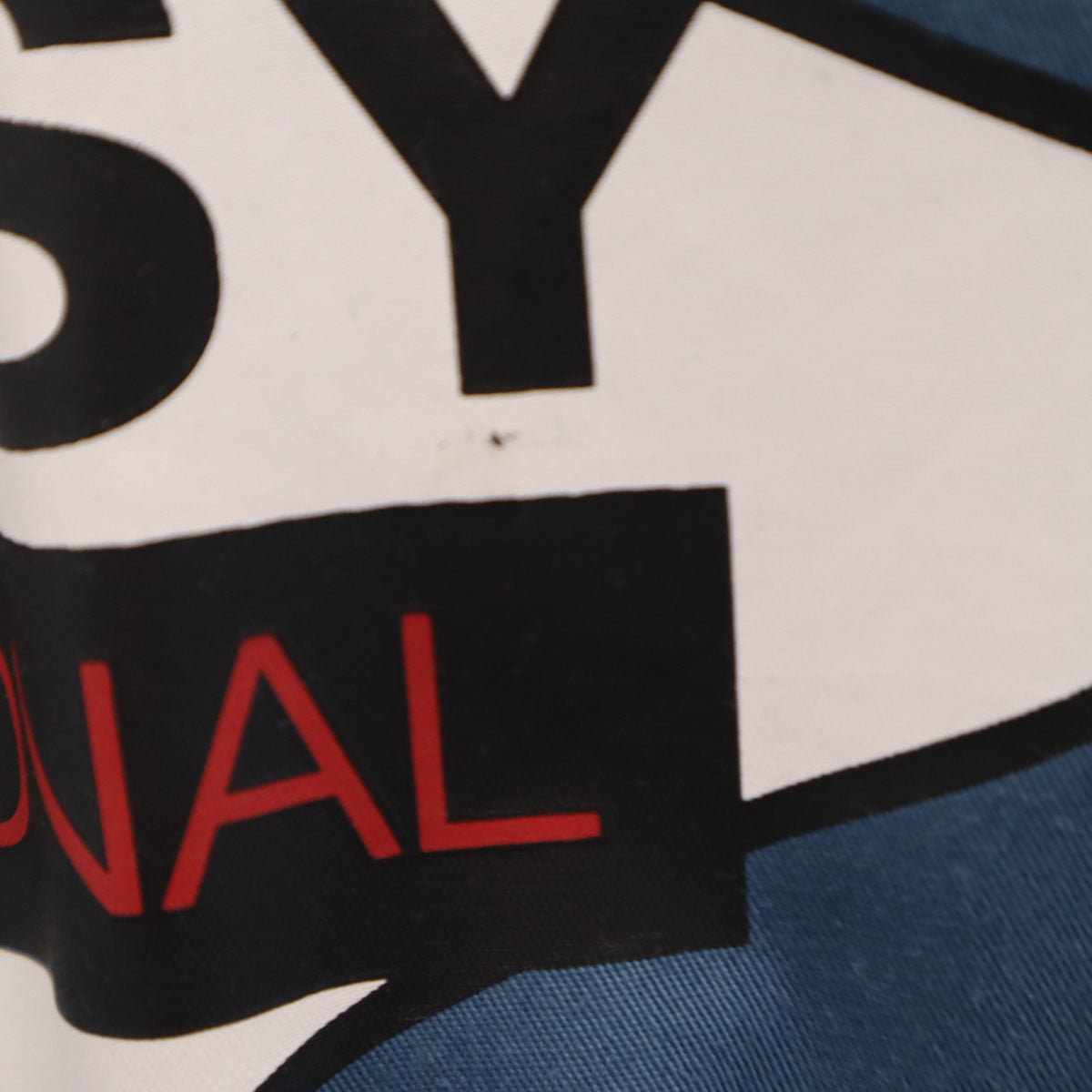 STUSSY ステューシー バックロゴ 半袖 ワークシャツ L ブルー系 メンズ