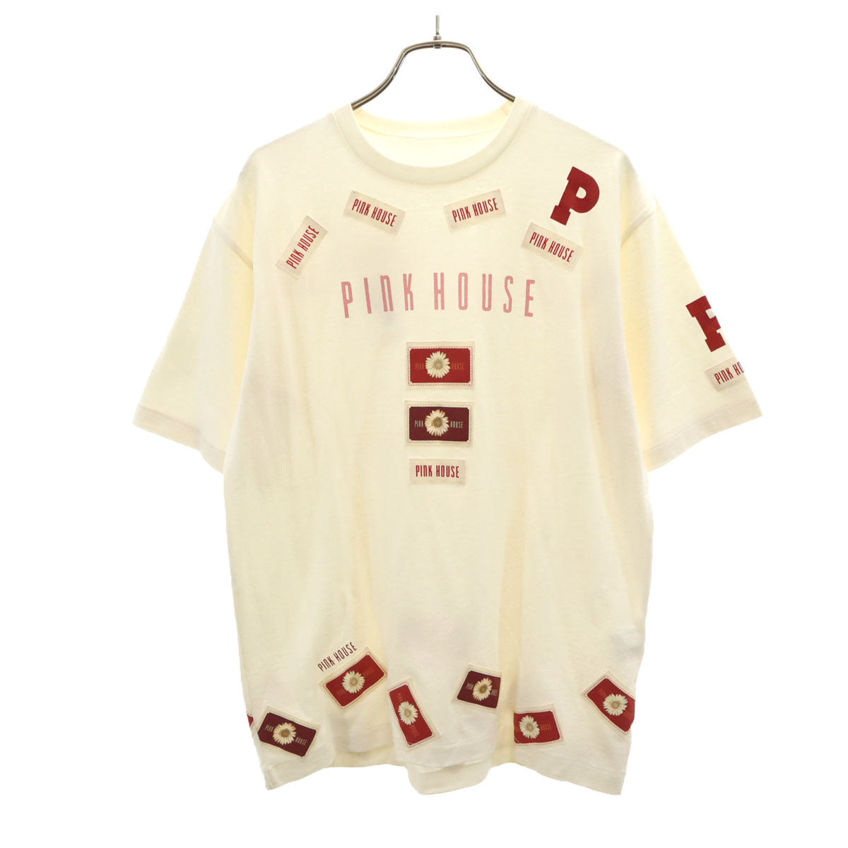 PINK HOUSE ピンクハウス 半袖 Tシャツ L アイボリー メンズ
