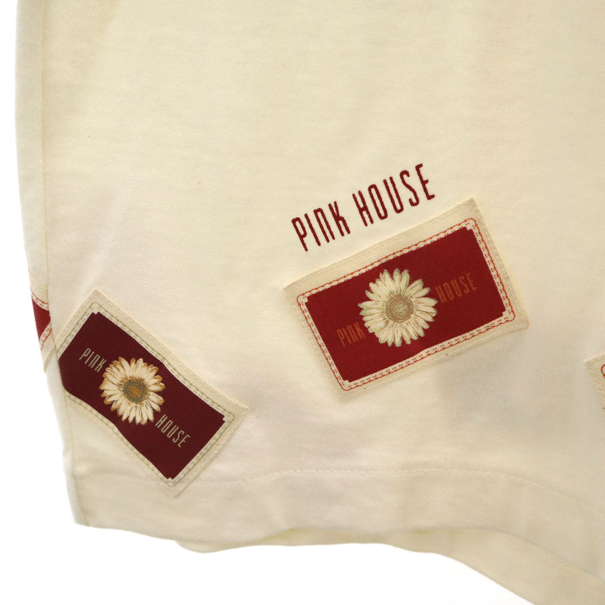 PINK HOUSE ピンクハウス 半袖 Tシャツ L アイボリー メンズ