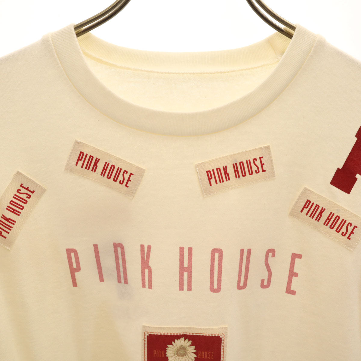 PINK HOUSE ピンクハウス 半袖 Tシャツ L アイボリー メンズ