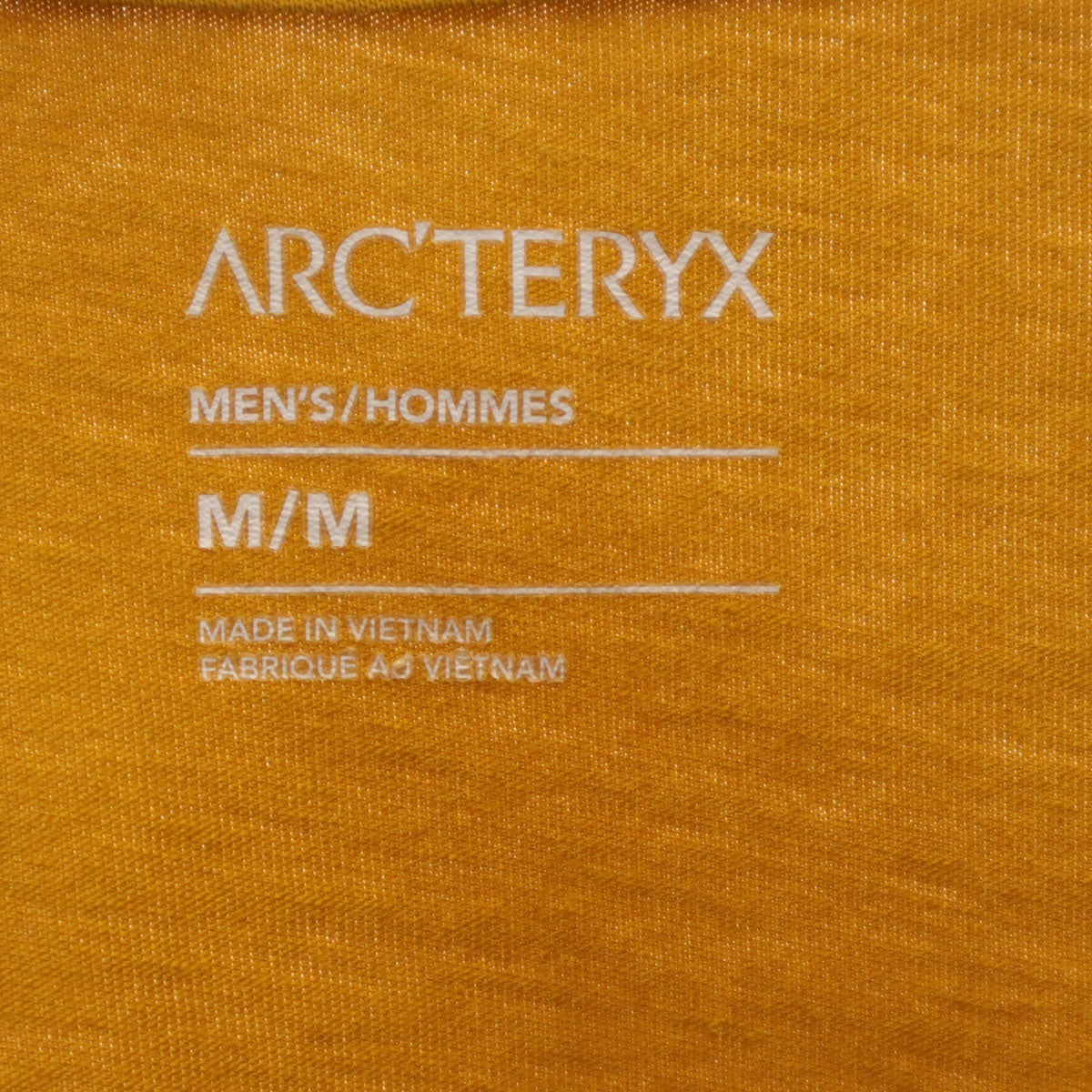 ARC'TERYX アークテリクス 半袖 ARRAY Tシャツ M マスタード アウトドア メンズ