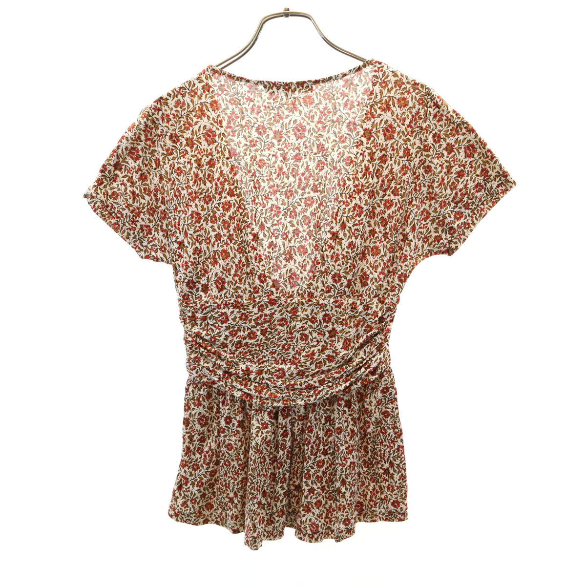 MAX MARA WEEK END LINE マックスマーラウィークエンドライン 花柄 フレンチスリーブ カットソー S ベージュ レディース