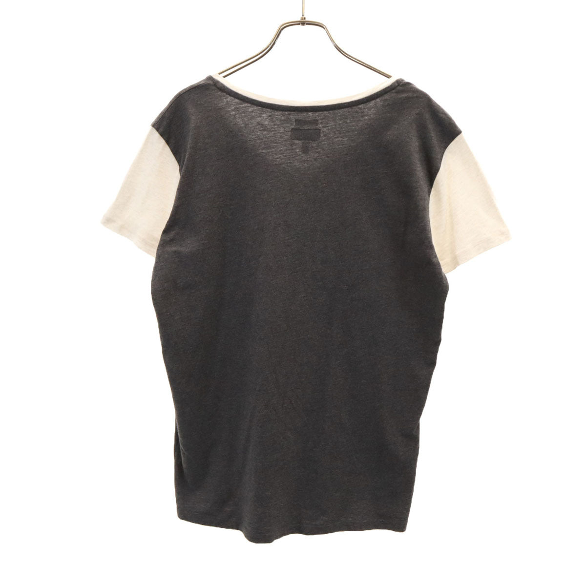 ARMANI JEANS アルマーニジーンズ 半袖 Vネック Tシャツ XXL チャコールグレー ポケT レディース