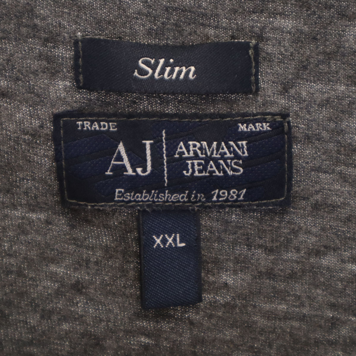 ARMANI JEANS アルマーニジーンズ 半袖 Vネック Tシャツ XXL チャコールグレー ポケT レディース
