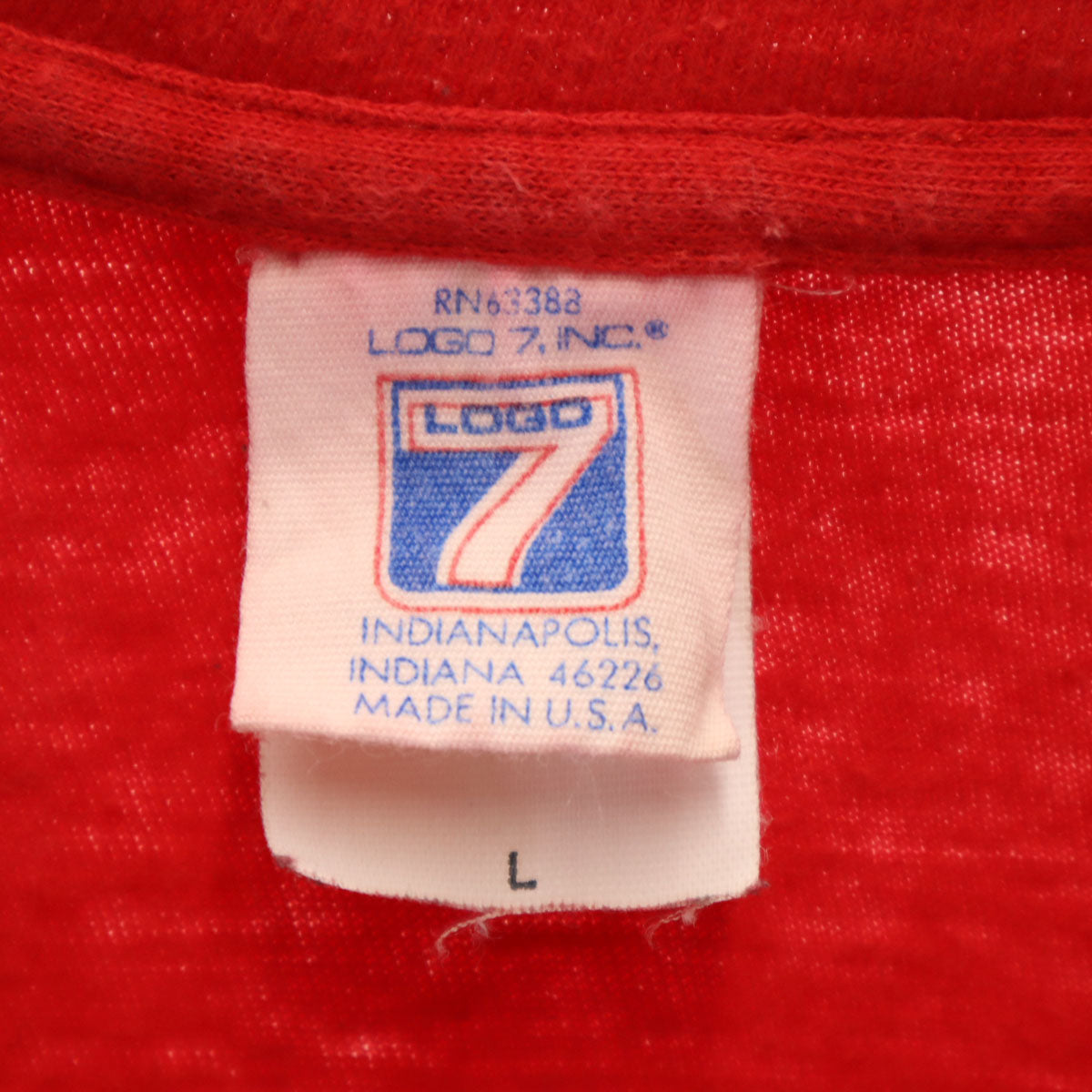 LOGO7 ロゴセブン 90s USA製 オールド NBA シカゴ・ブルズ 半袖 Tシャツ L レッド CHICAGO BULLS メンズ
