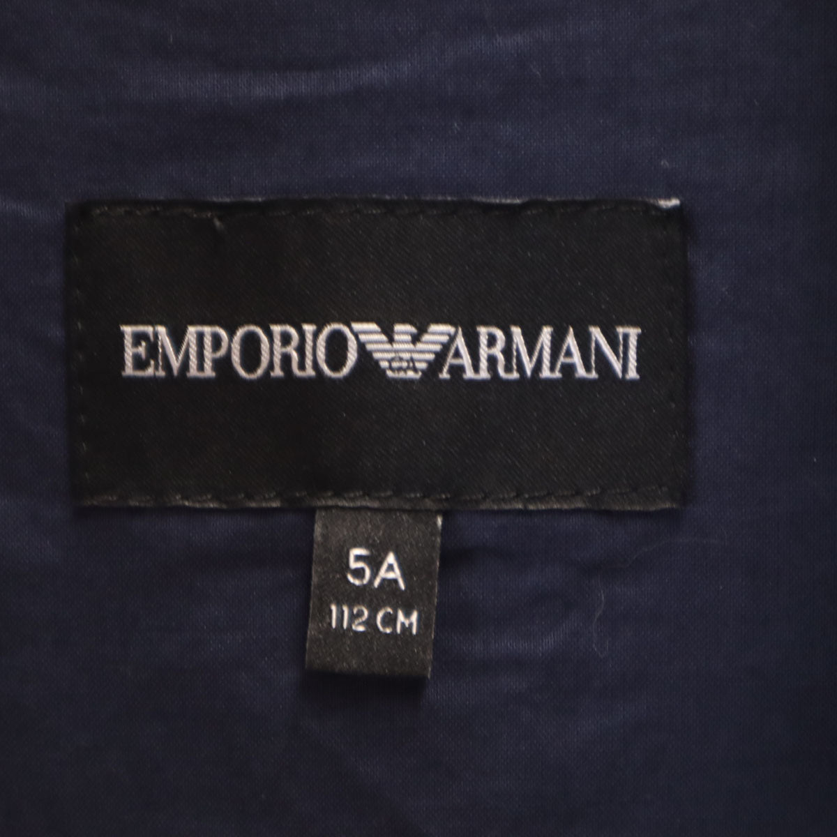 Emporio Armani エンポリオアルマーニ ステンカラーコート 5A ネイビー スプリング キッズ