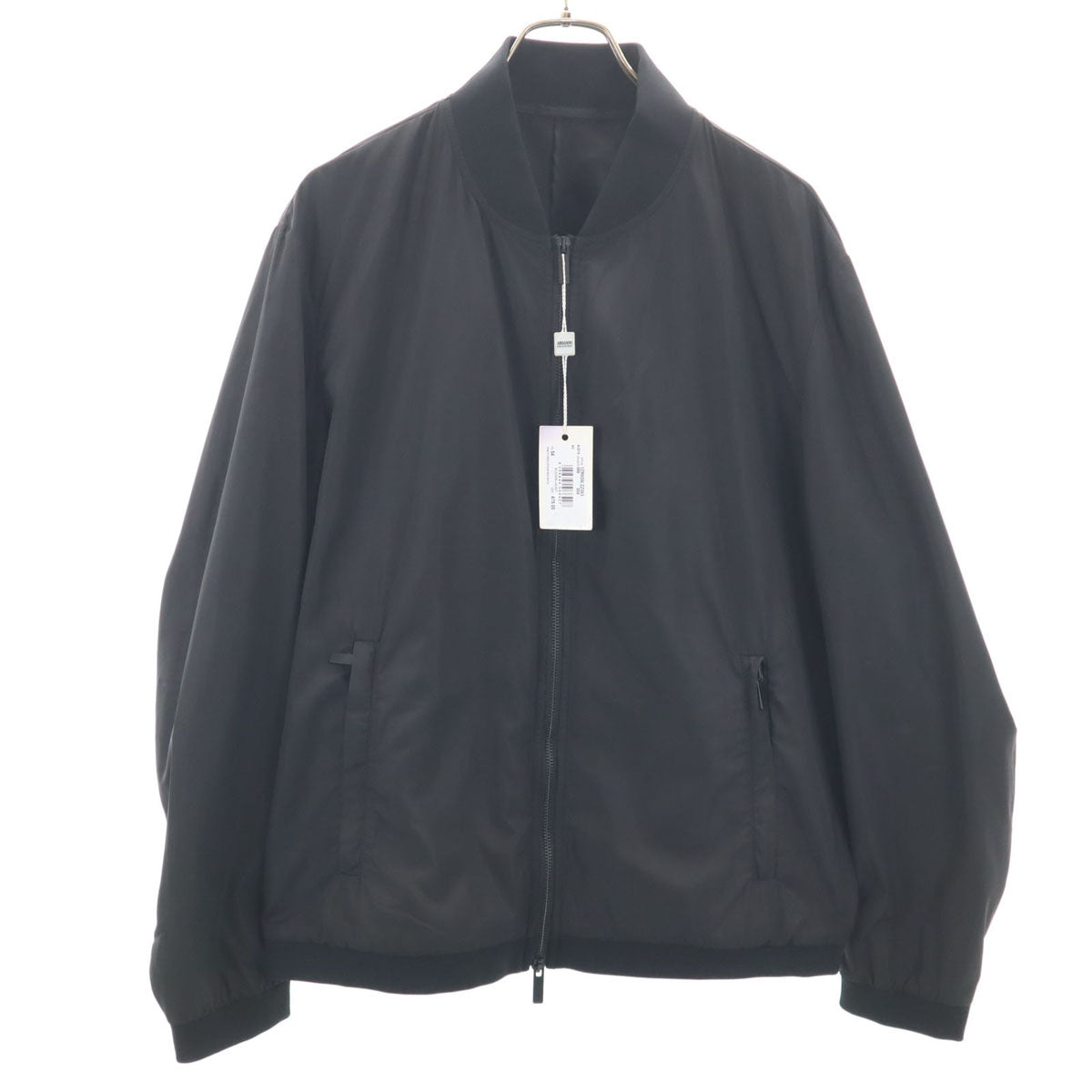 未使用 ARMANI COLLEZIONI アルマーニコレッツォーニ ブルガリア製 ブルゾン 54 ブラック ジャケット メンズ