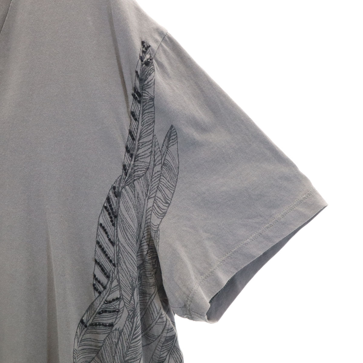 ARMANI EXCHANGE アルマーニエクスチェンジ 半袖 Vネック Tシャツ L グレー メンズ