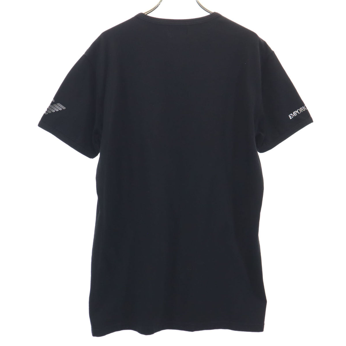 Emporio Armani エンポリオアルマーニ 日本製 半袖 Vネック Tシャツ XXL ブラック メンズ