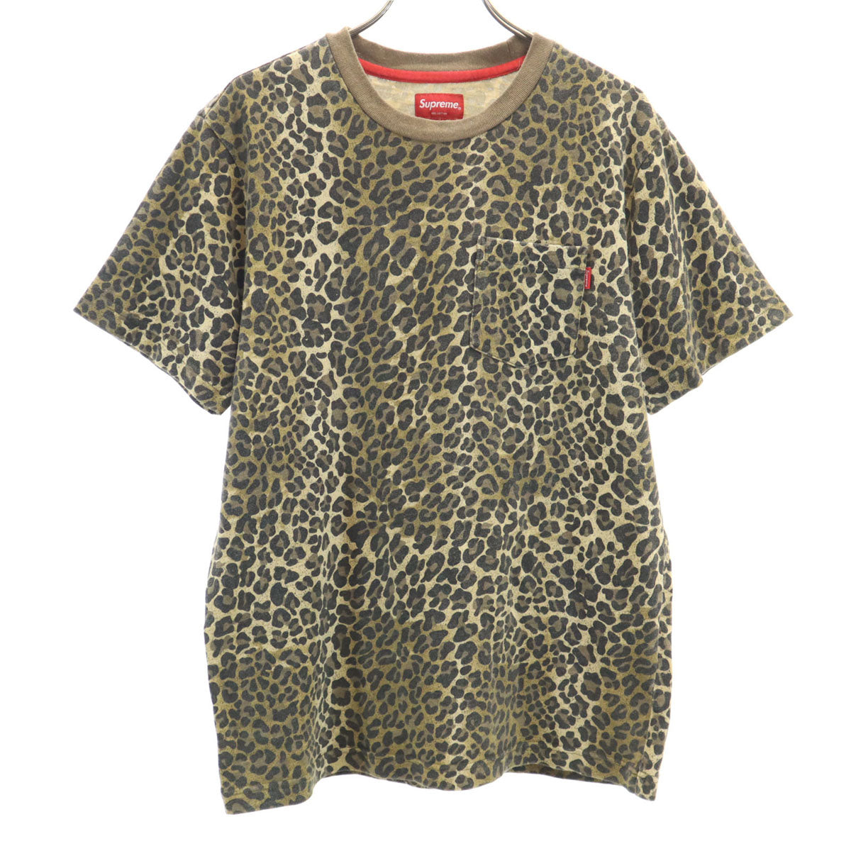 Supreme シュプリーム レオパード 半袖 Tシャツ S ベージュ ヒョウ柄 メンズ
