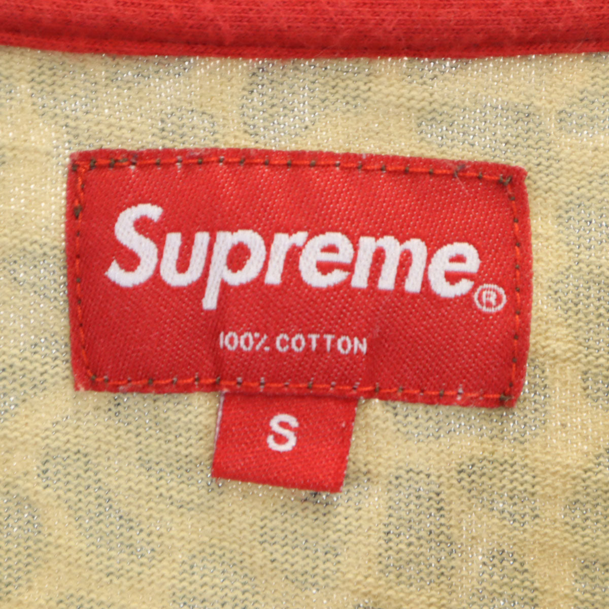 Supreme シュプリーム レオパード 半袖 Tシャツ S ベージュ ヒョウ柄 メンズ