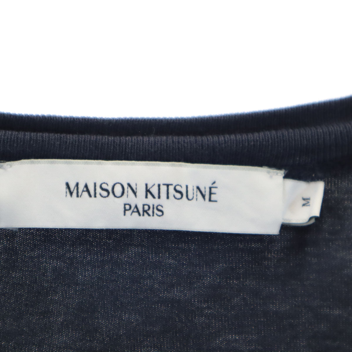 MAISON KITSUNE メゾンキツネ ポルトガル製 半袖 Tシャツ M ネイビー メンズ