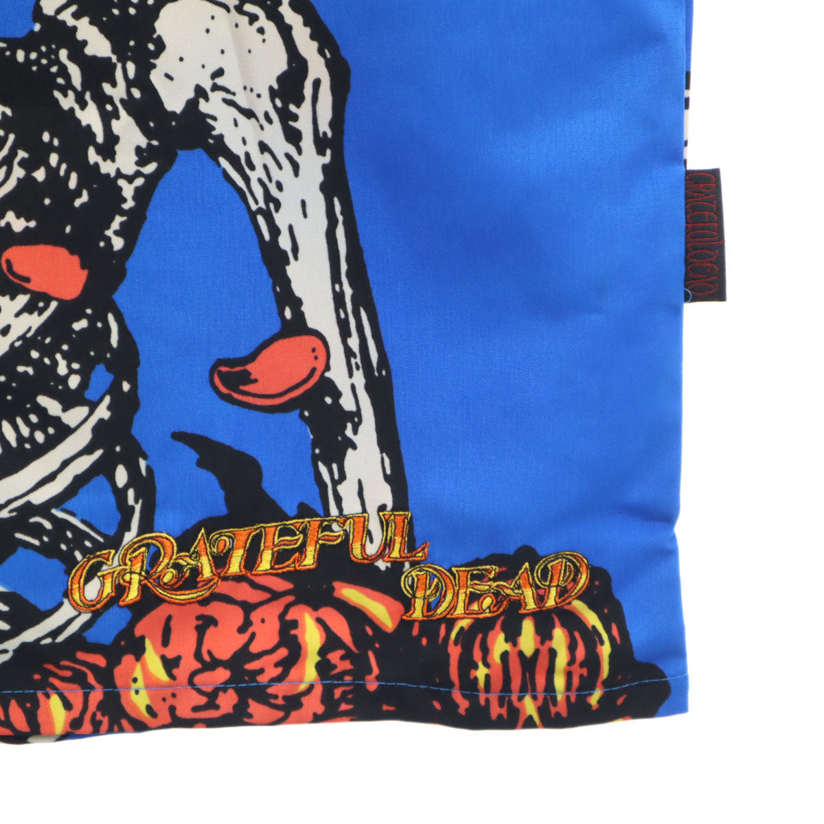 未使用 GREATFUL DEAD グレイトフルデッド 半袖 オープンカラーシャツ XL ブルー メンズ