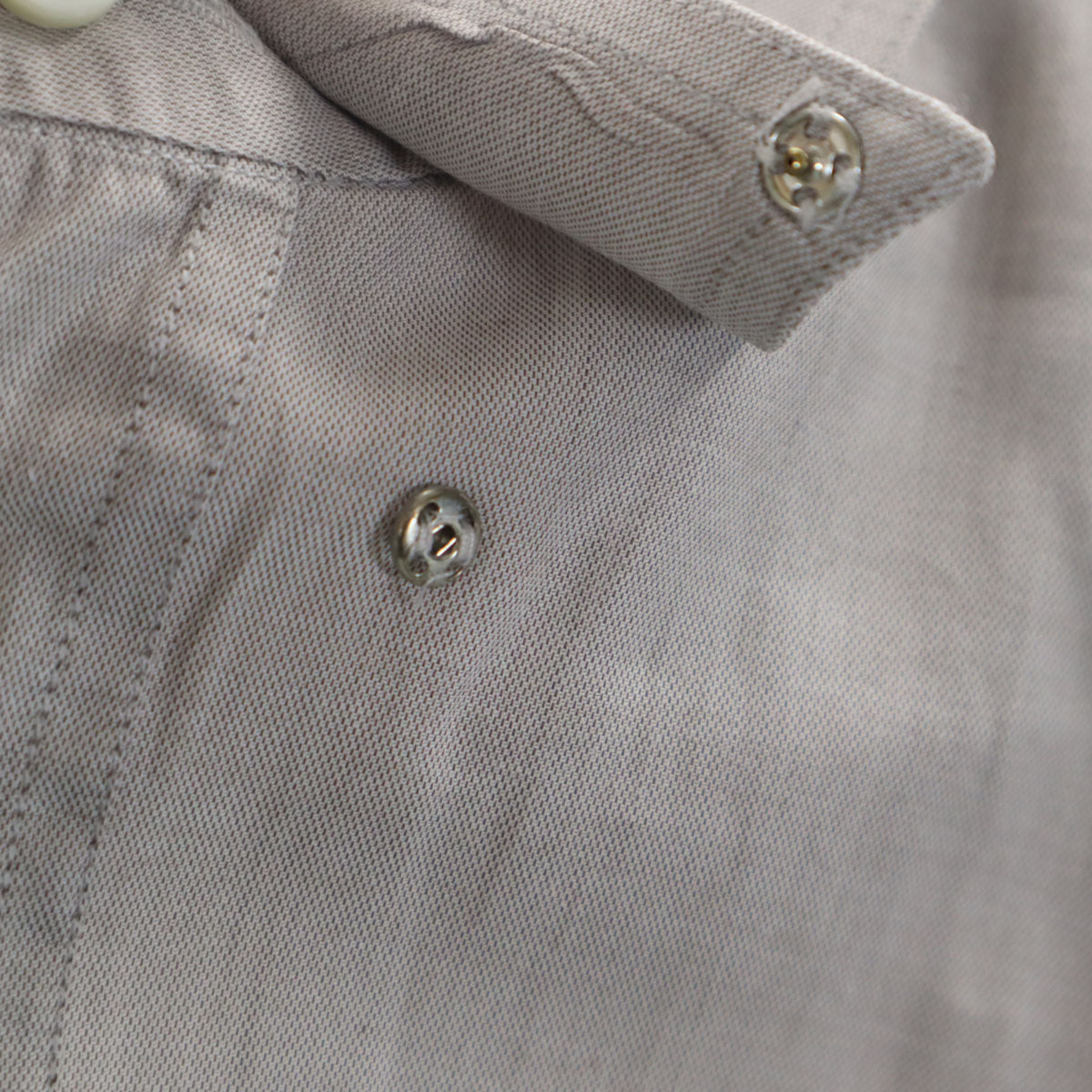 ARMANI COLLEZIONI アルマーニコレッツォーニ 長袖 コットンシャツ 41 グレー系 メンズ