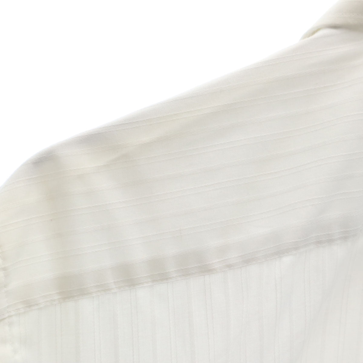 YVES SAINT LAURENT イヴサンローラン 90s オールド ストライプ柄 長袖 シャツ 161/2 ホワイト メンズ