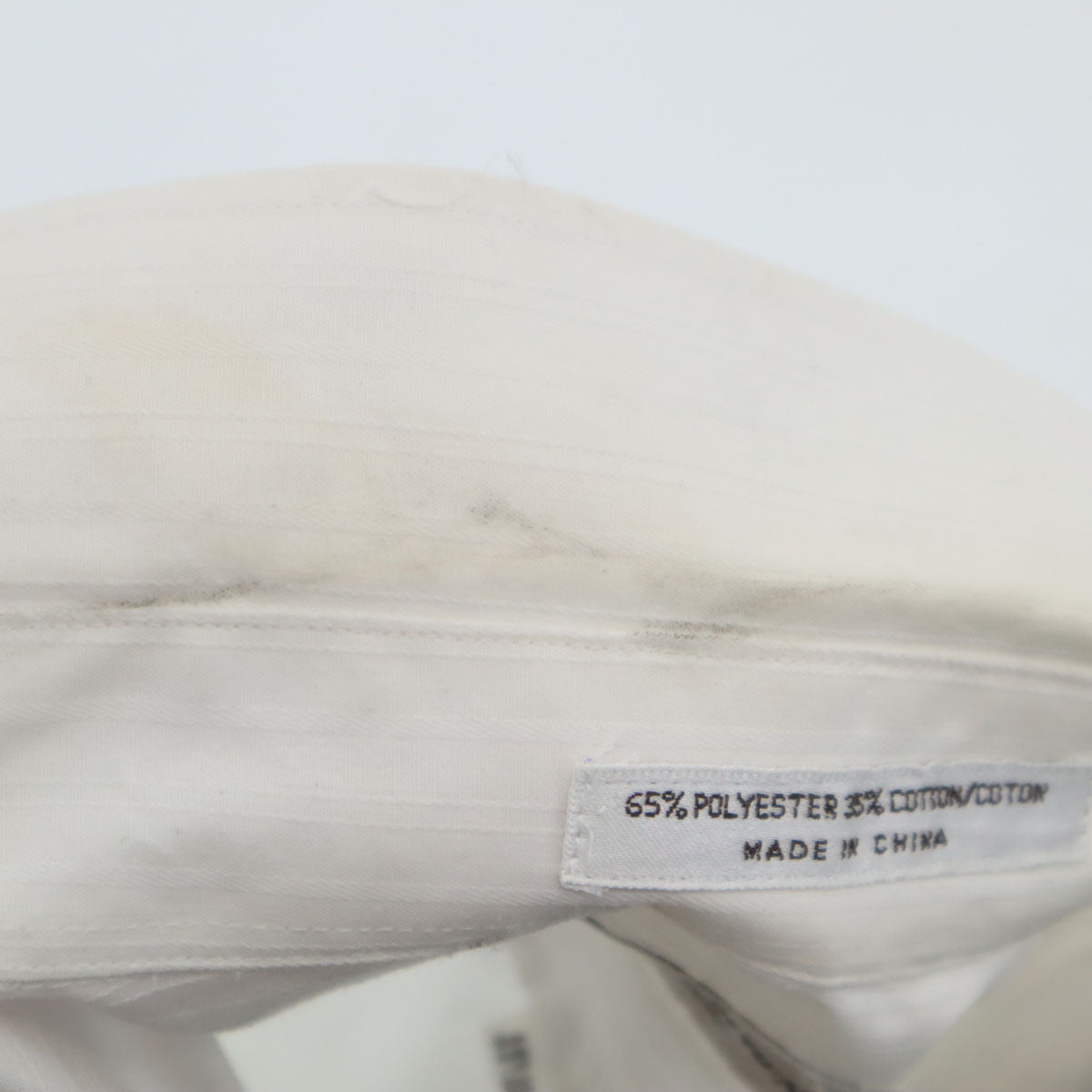 YVES SAINT LAURENT イヴサンローラン 90s オールド ストライプ柄 長袖 シャツ 161/2 ホワイト メンズ