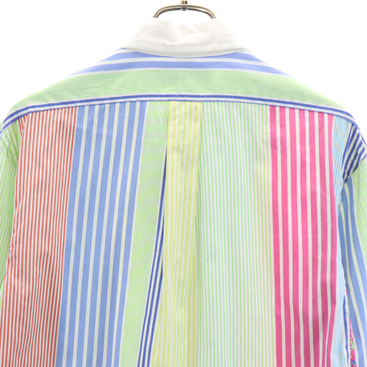 RALPH LAUREN ラルフローレン 90s オールド ストライプ柄 長袖 コットンシャツ M メンズ