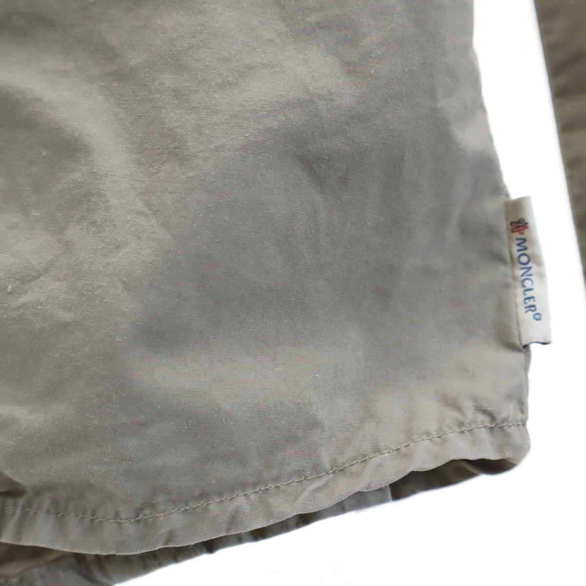 MONCLER モンクレール ハンガリー製 長袖 コットンシャツ S ベージュ レディース