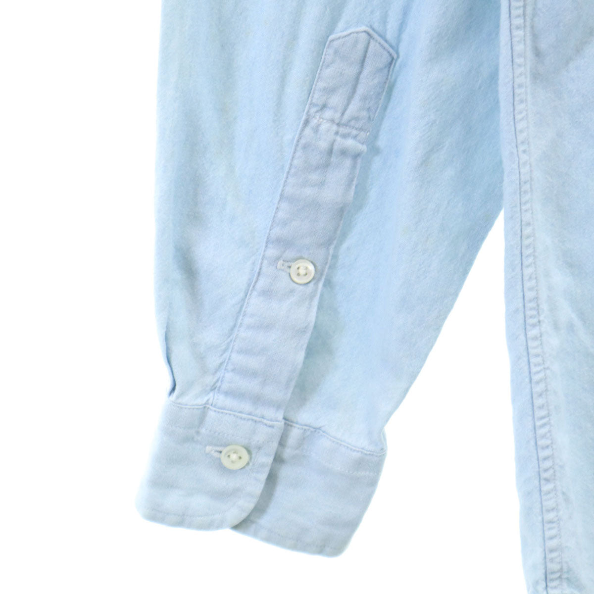 POLO COUNTRY ポロカントリー 80s 90s オールド 長袖 コットンシャツ M ライトブルー ラルフローレン メンズ