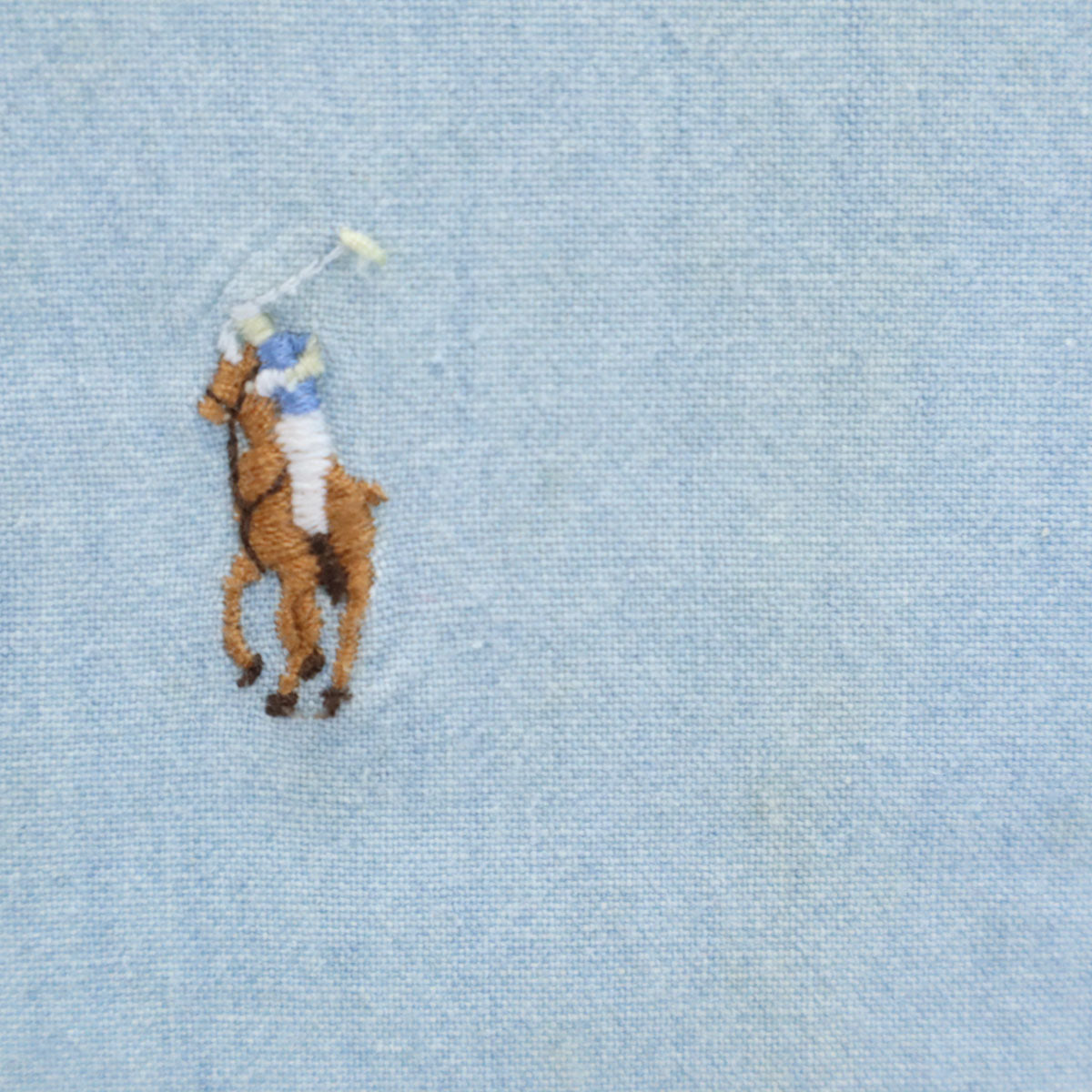 POLO COUNTRY ポロカントリー 80s 90s オールド 長袖 コットンシャツ M ライトブルー ラルフローレン メンズ