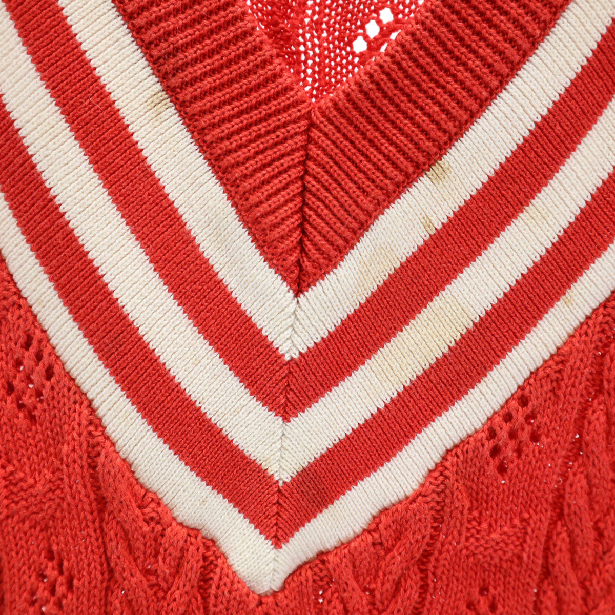 Christian Dior SPORTS クリスチャンディオールスポーツ 90s オールド 長袖 Vネック セーター M レッド レディース