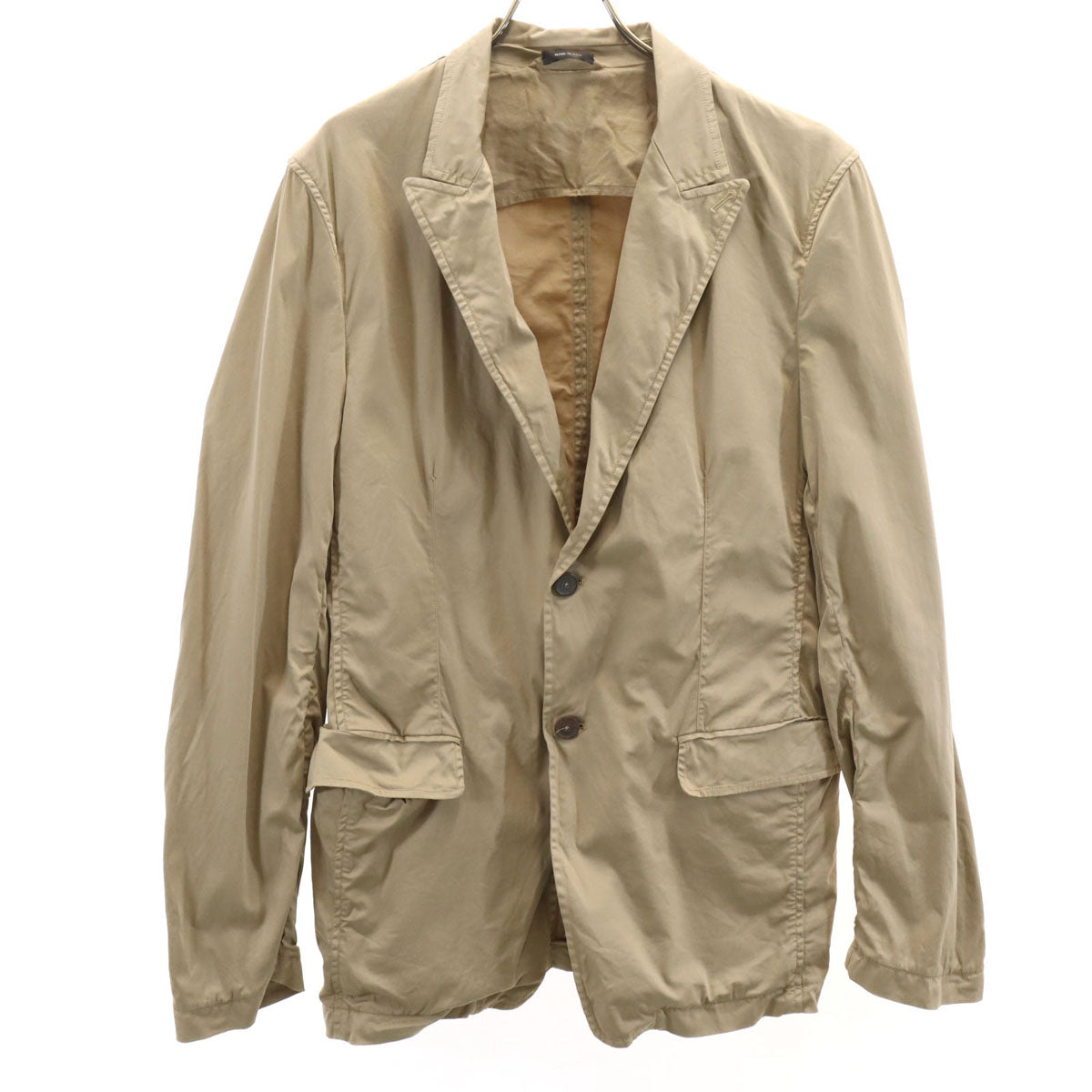 JIL SANDER ジルサンダー イタリア製 テーラードジャケット 48 ベージュ メンズ