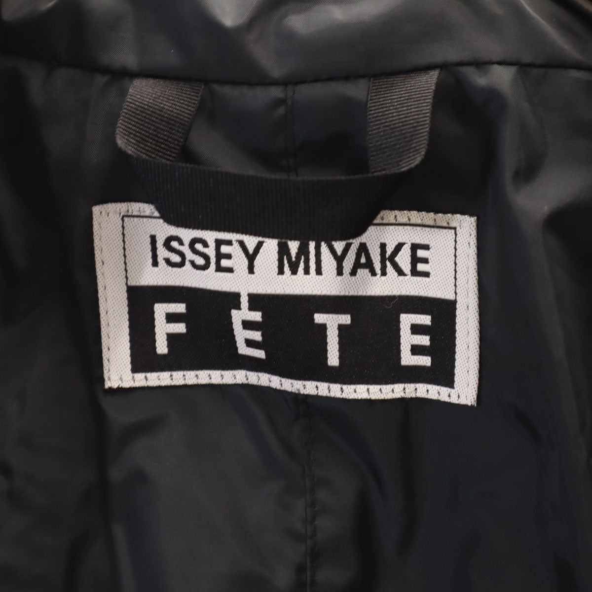 ISSEY MIYAKE FETE イッセイミヤケ フェット 日本製 パラシュートコート スプリングコート 2 ブラック 裏メッシュ メンズ
