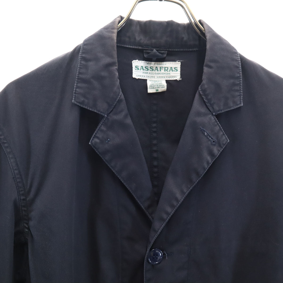 SASAFRAS ササフラス 日本製 ガーデナー テーラードジャケット M ブラック メンズ