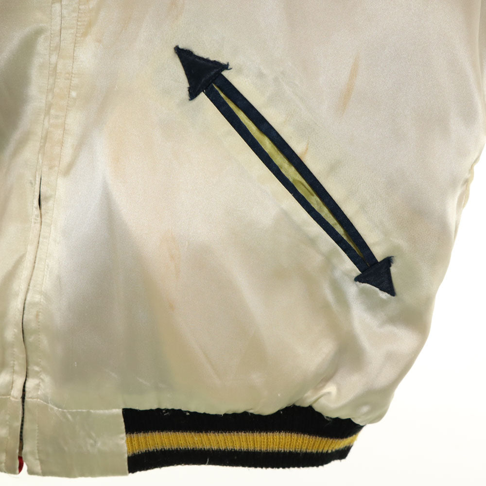 東洋エンタープライズ テーラー東洋 リバーシブル TT10930 T品番 牡丹獅子 日本地図 舞子 鷲 五重塔 富士山 スカジャン S ホワイト メンズ