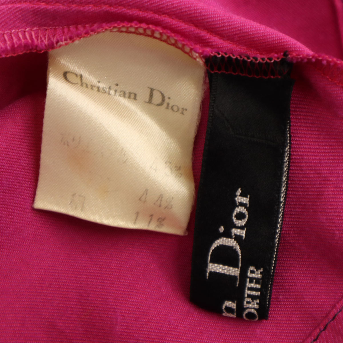 Christian Dior PRET-A-PORTER クリスチャンディオール プレタポルテ 90s オールド 長袖 シャツ マゼンタ メンズ