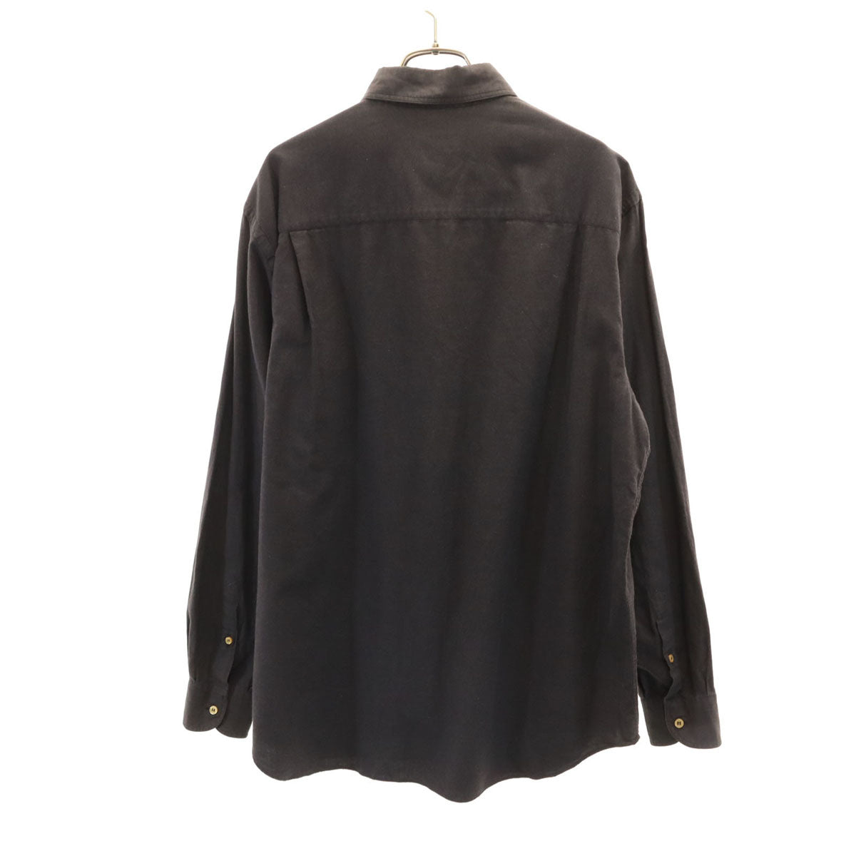 GIORGIO ARMANI LE COLLEZIONI ジョルジオアルマーニ コレッツォーニ 90s イタリア製 オールド 長袖 シャツ 41/16 チャコールグレー メンズ