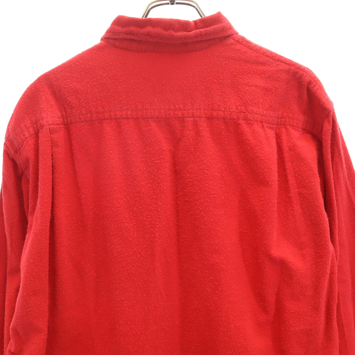 70s ヴィンテージ 長袖 フランネル ボタンダウンシャツ レッド メンズ