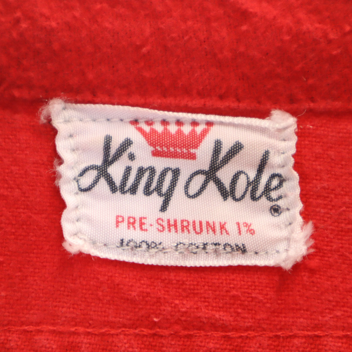 King Kole キングコール 50s ヴィンテージ 長袖 ネルシャツ レッド メンズ