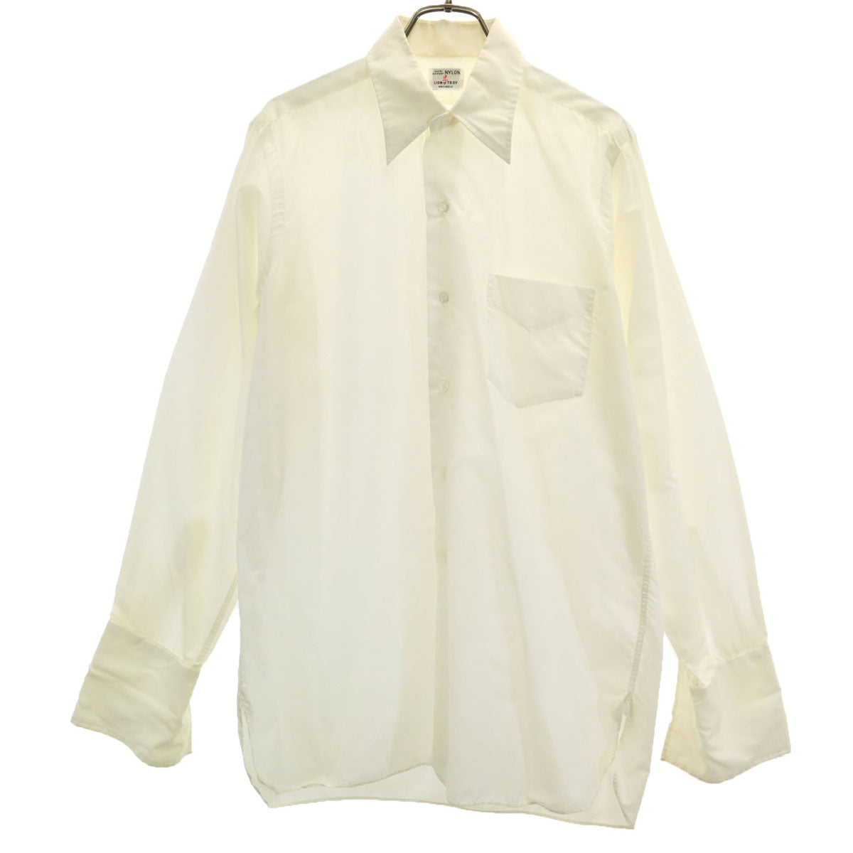 Lion of Troy ライオンオブトロイ 50s ヴィンテージ 3角マチ 長袖 Wカフス シャツ 14 1/2 アイボリー メンズ