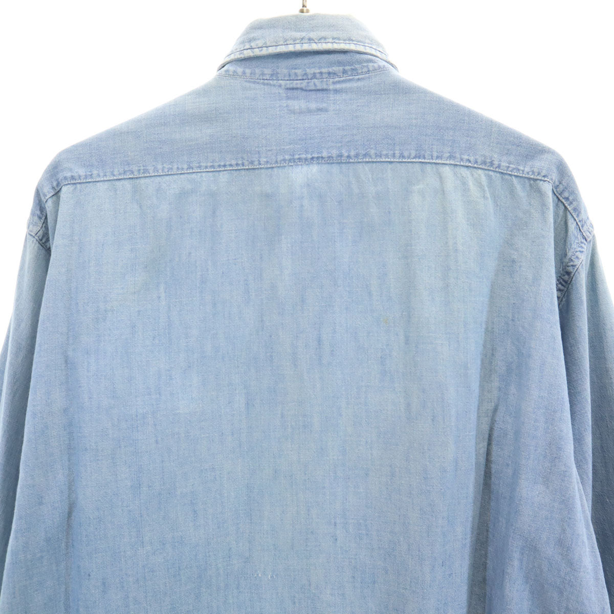 Knock Out ノックアウト 50s ヴィンテージ 長袖 シャンブレーシャツ ブルー メンズ