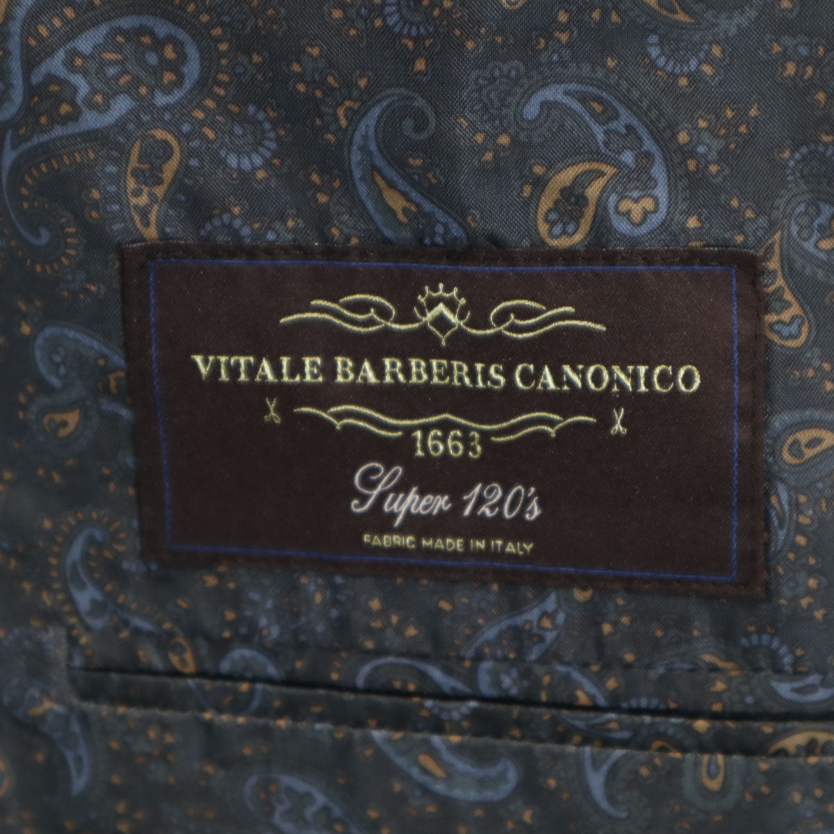Vitale Barberis Canonico ヴィターレバルベリスカノニコ チェック柄 テーラードジャケット 9 ネイビー系 メンズ
