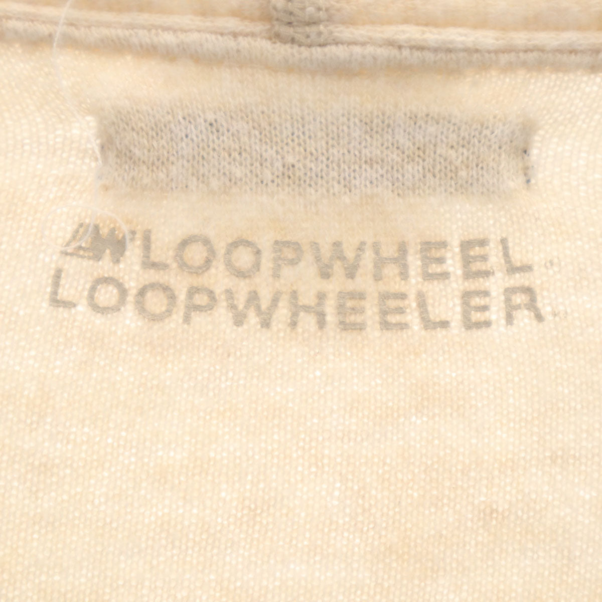 LOOPWHEELER ループウィラー 日本製 長袖 Vネック スウェット カーディガン S ベージュ メンズ