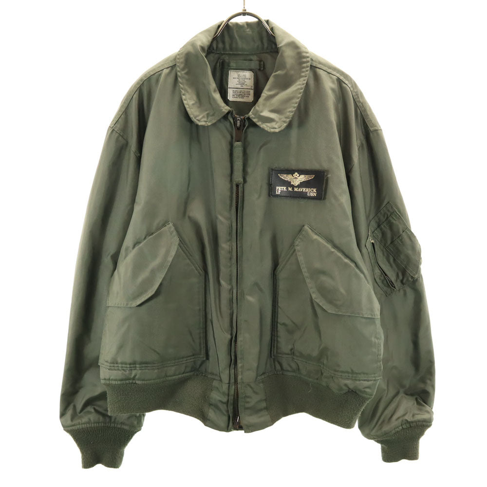 US AIR FORCE アメリカ空軍 90s オールド スコビルジップ アルファ社 CWU-45/P フライトジャケット XL カーキ メンズ
