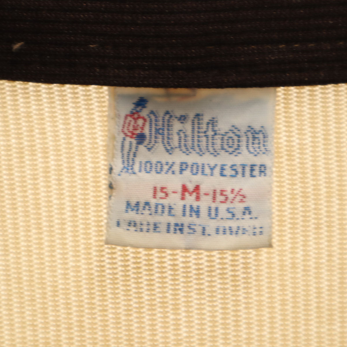 Hilton ヒルトン 70s USA製 ヴィンテージ 半袖 ポロシャツ M ベージュ メンズ