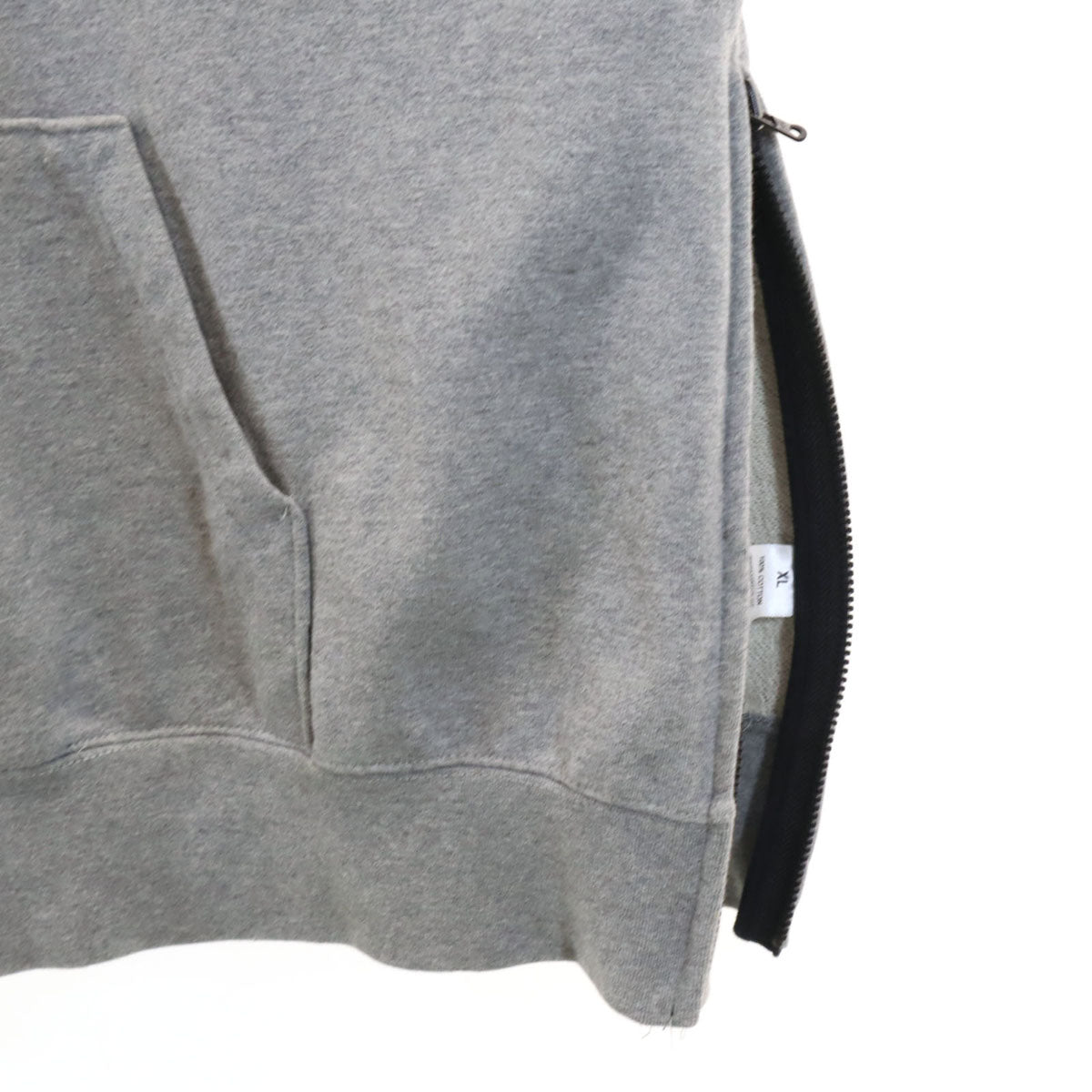 ESSENTIALS エッセンシャルズ 長袖 ハーフジップ スウェットパーカー XL グレー メンズ