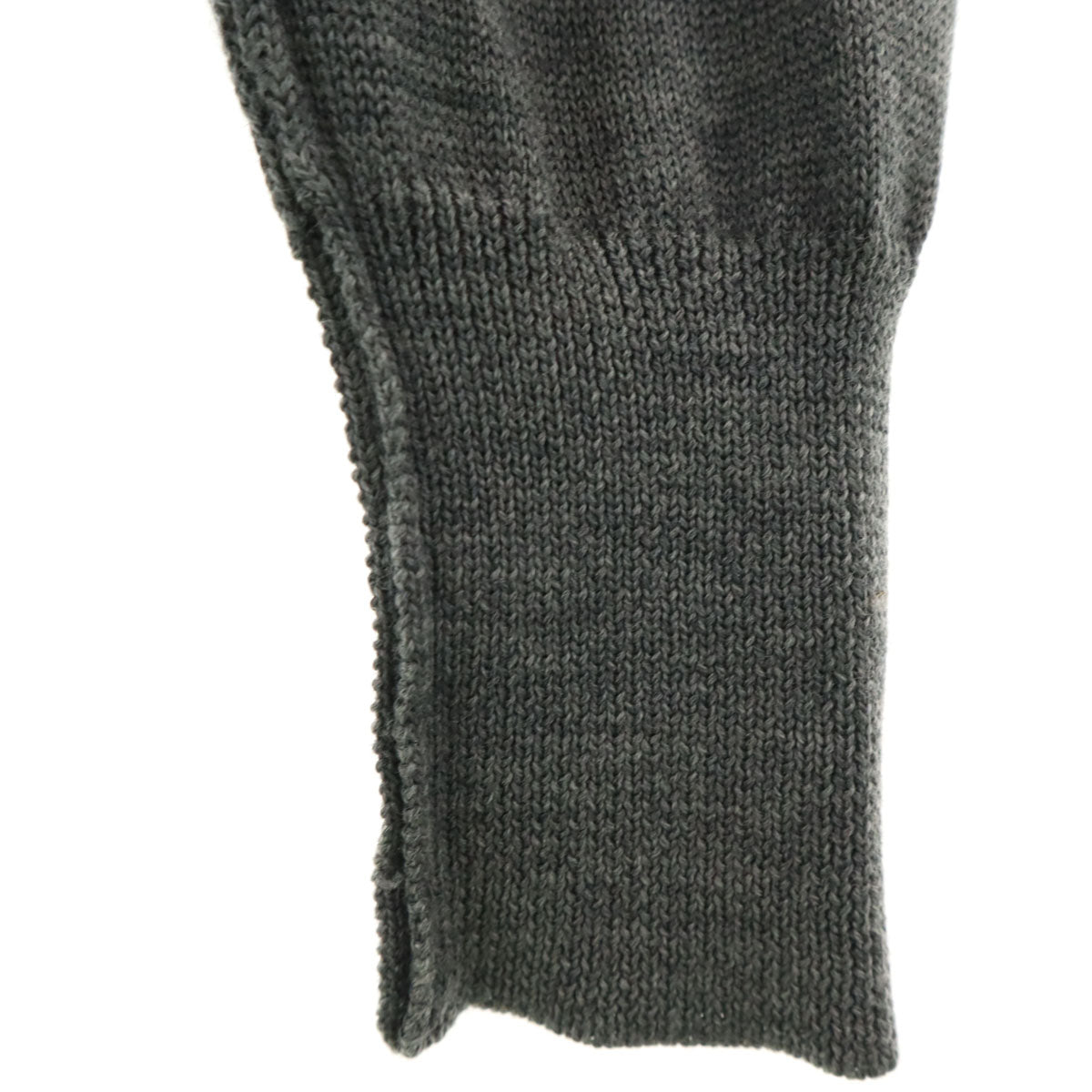 slowgun スロウガン 長袖 Vネック ニットカーディガン グレー メンズ