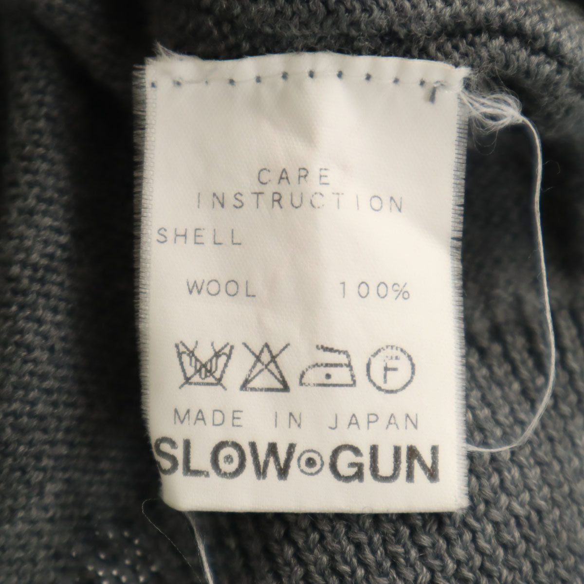 slowgun スロウガン 長袖 Vネック ニットカーディガン グレー メンズ