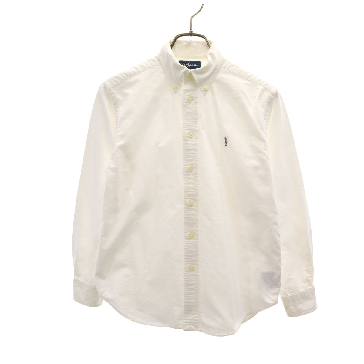 RALPH LAUREN ラルフローレン 長袖 オックスフォード ボタンダウンシャツ 10 ホワイト キッズ